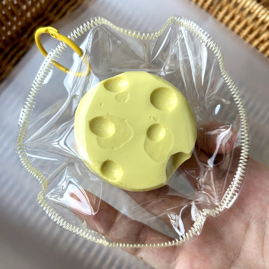 CCB003: Cheese Block Round Squishy